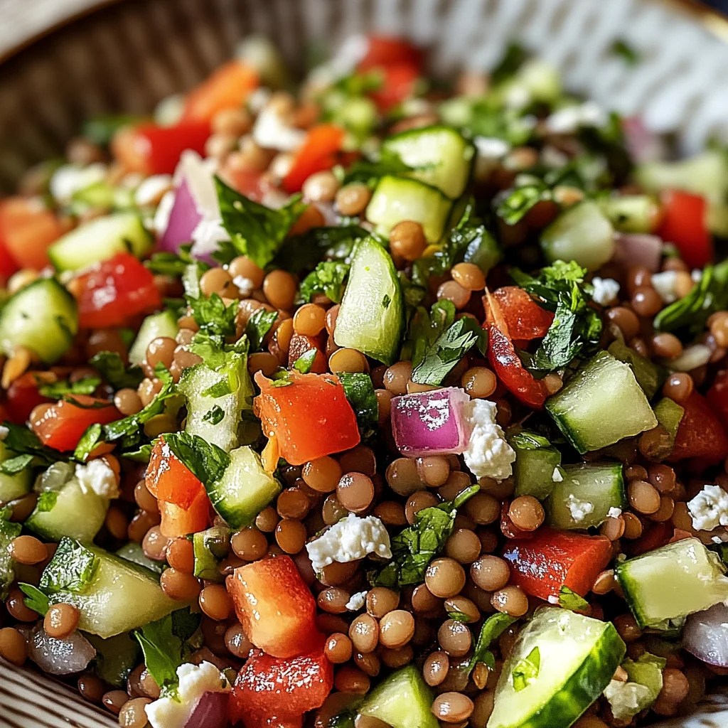Orientalischer Linsensalat