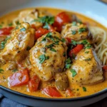 Paprika-Sahne-Hähnchen