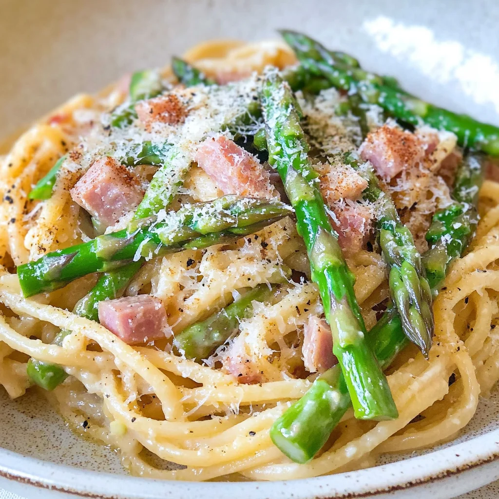 Pasta mit grünem Spargel