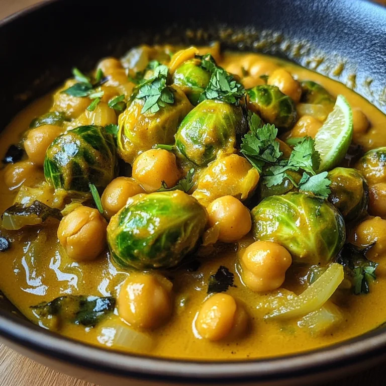Rosenkohl-Curry mit Kichererbsen