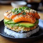 Sushi-Burger – Ein glutenfreies Rezept mit Avocado und Lachs