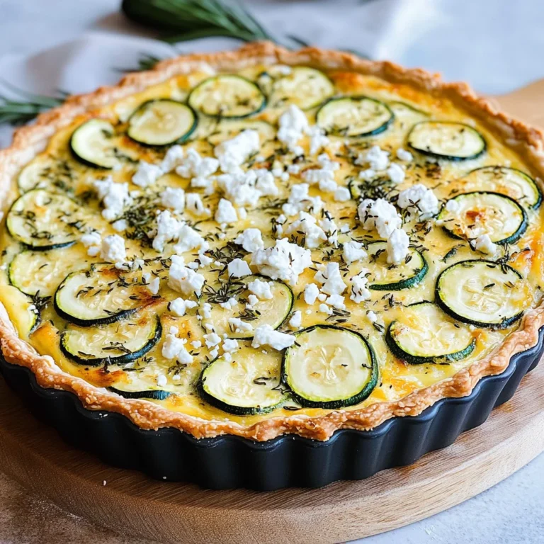 Zucchini-Quiche mit Feta