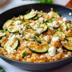 Zucchini-Reis-Pfanne mit Feta