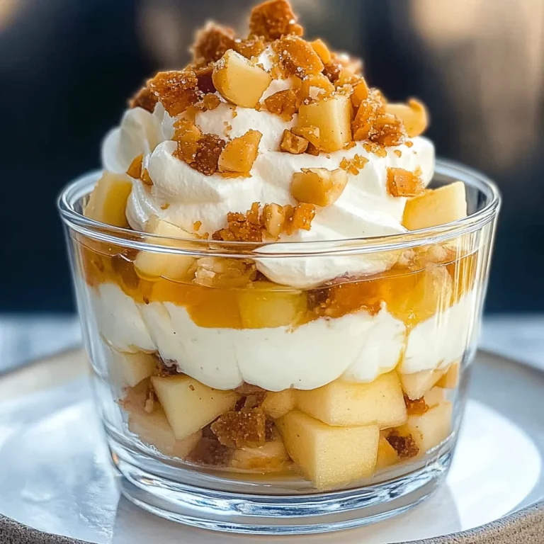 Bratapfel-Dessert im Glas