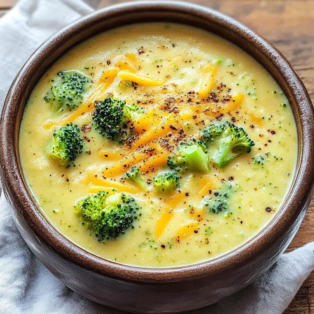 Brokkoli-Cheddar-Suppe - so cremig