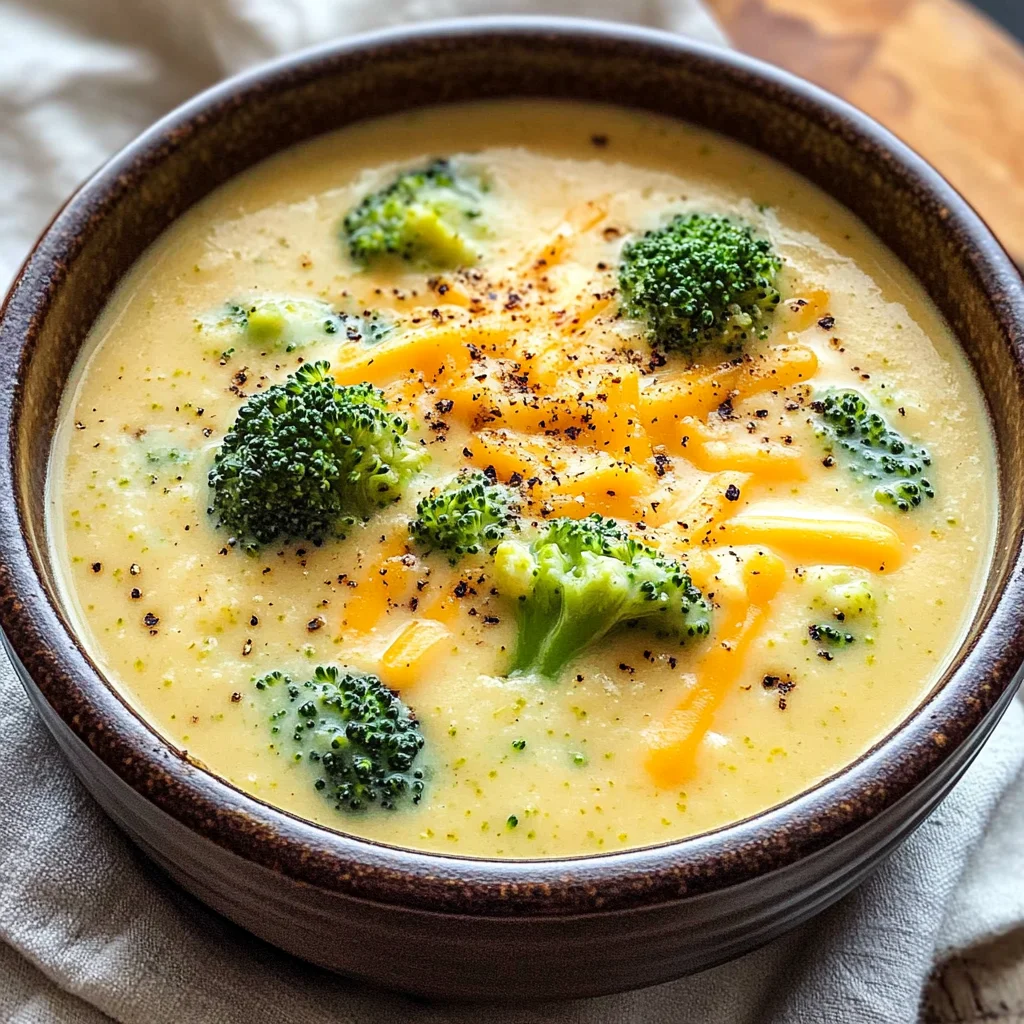 Brokkoli-Cheddar-Suppe