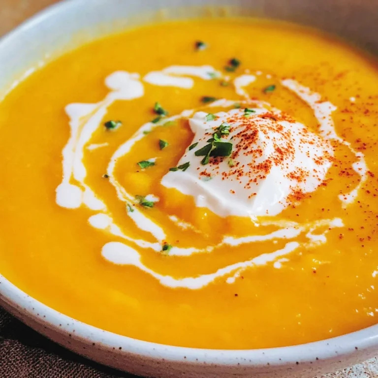 Cremige Butternut-Kürbis-Suppe