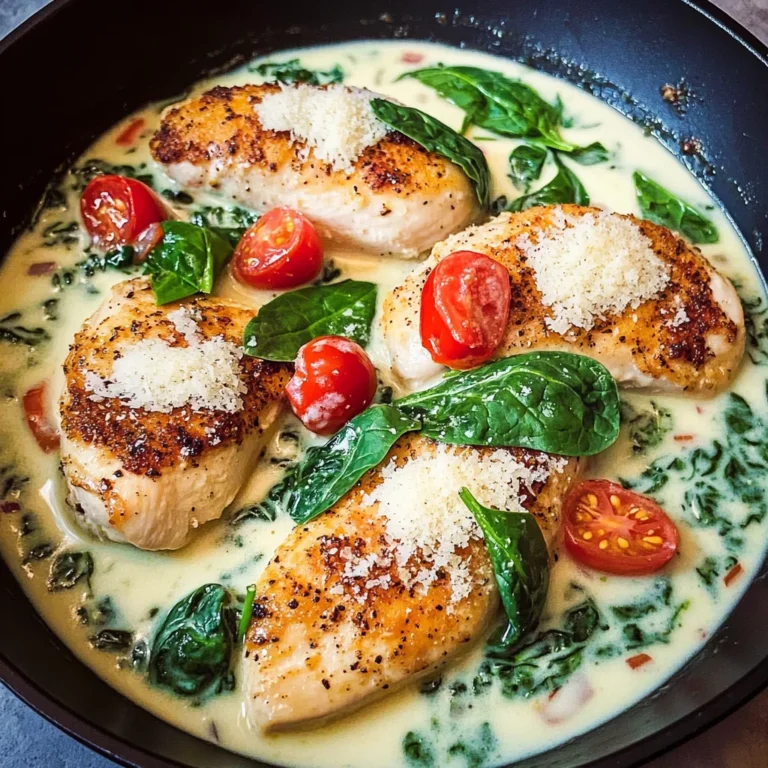 Parmesan-Hähnchen mit Spinat