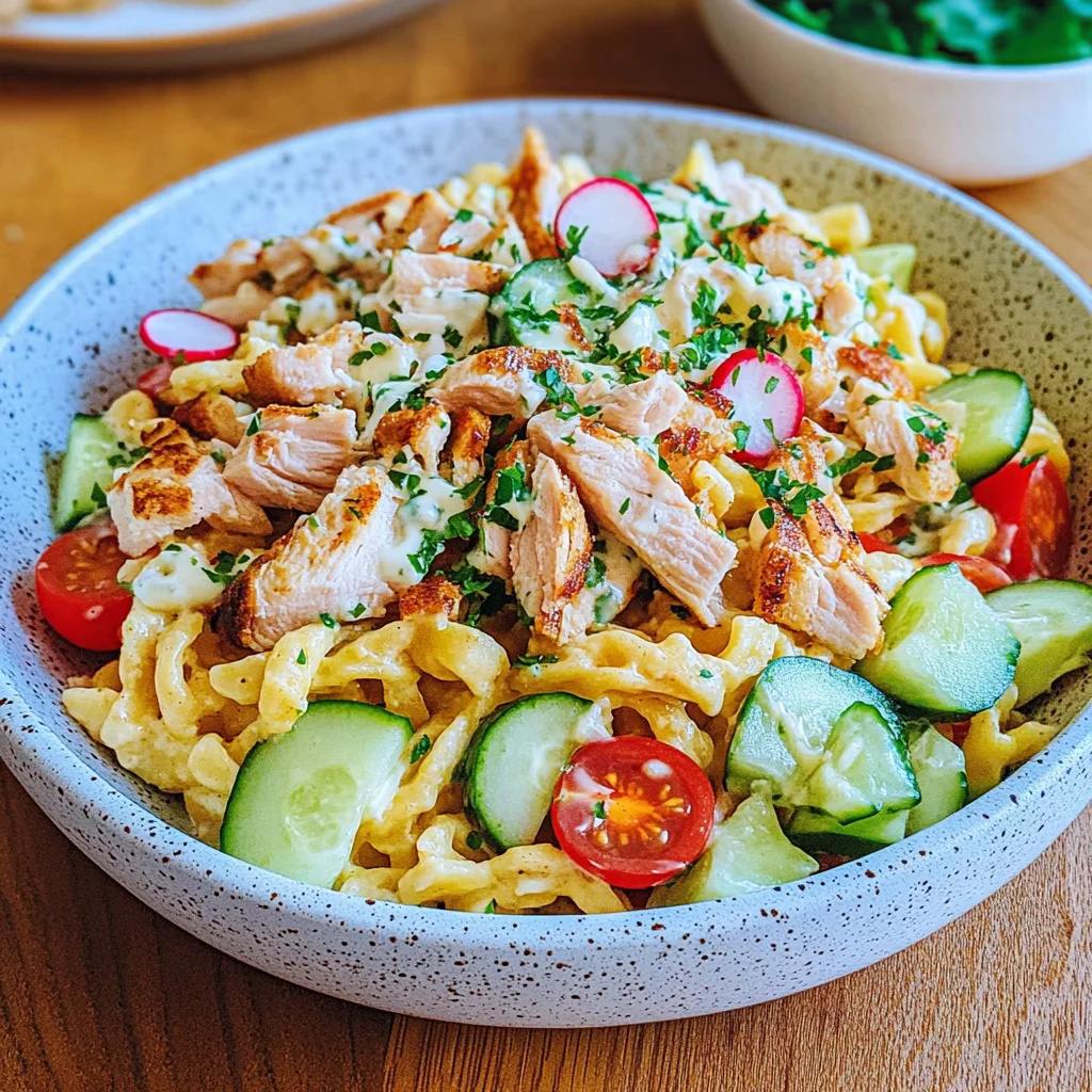 Schneller Spätzlesalat mit Mayo