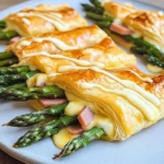Spargel im Blätterteig mit Schinken & Käse