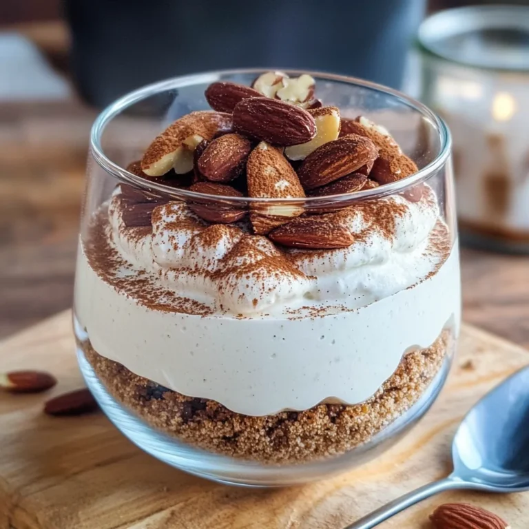 Spekulatius Dessert mit Zimt & Gebrannten Mandeln