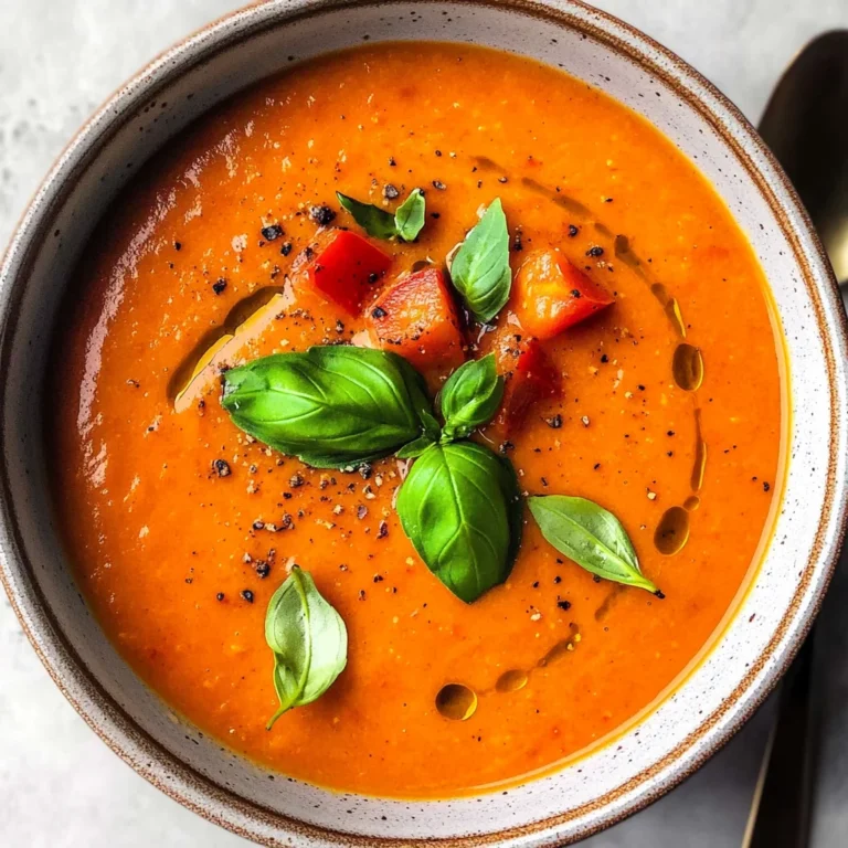 Tomaten-Paprika-Suppe aus dem Ofen