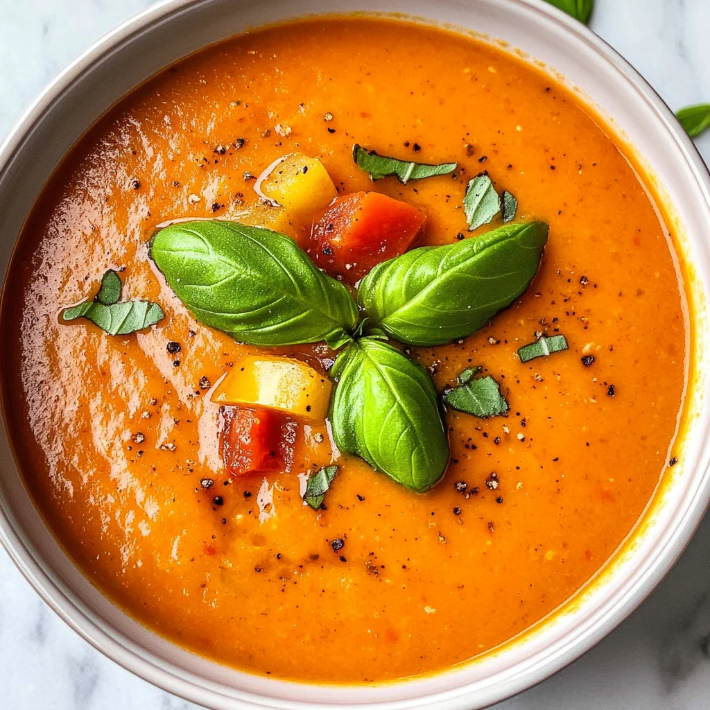 Tomaten-Paprika-Suppe