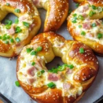 Überbackene Brezeln mit Schinken & Käse