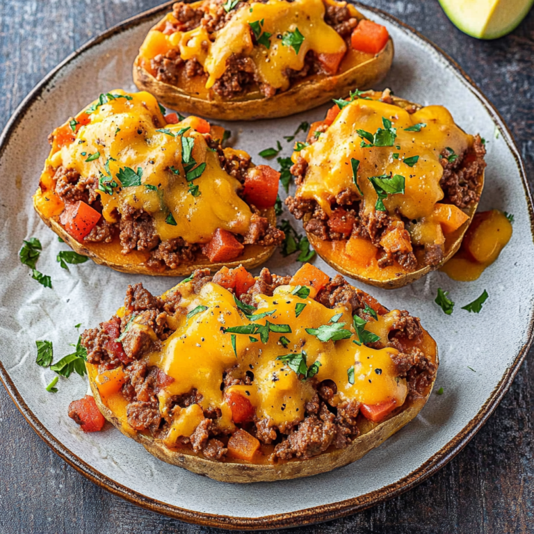 Köstliche Gefüllte Süßkartoffel mit Hackfleisch Rezept