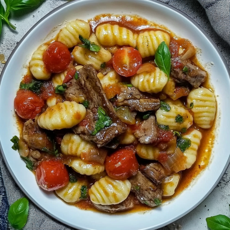Leckeres Gnocchi Rezept mit Rinderfilet & Kirschtomaten