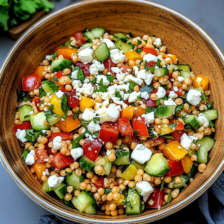 Verführerischer Rote Linsen Salat Orientalisch mit Feta