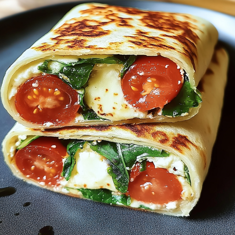 Unwiderstehlicher Vegetarischer Wrap mit Tomate und Mozza…