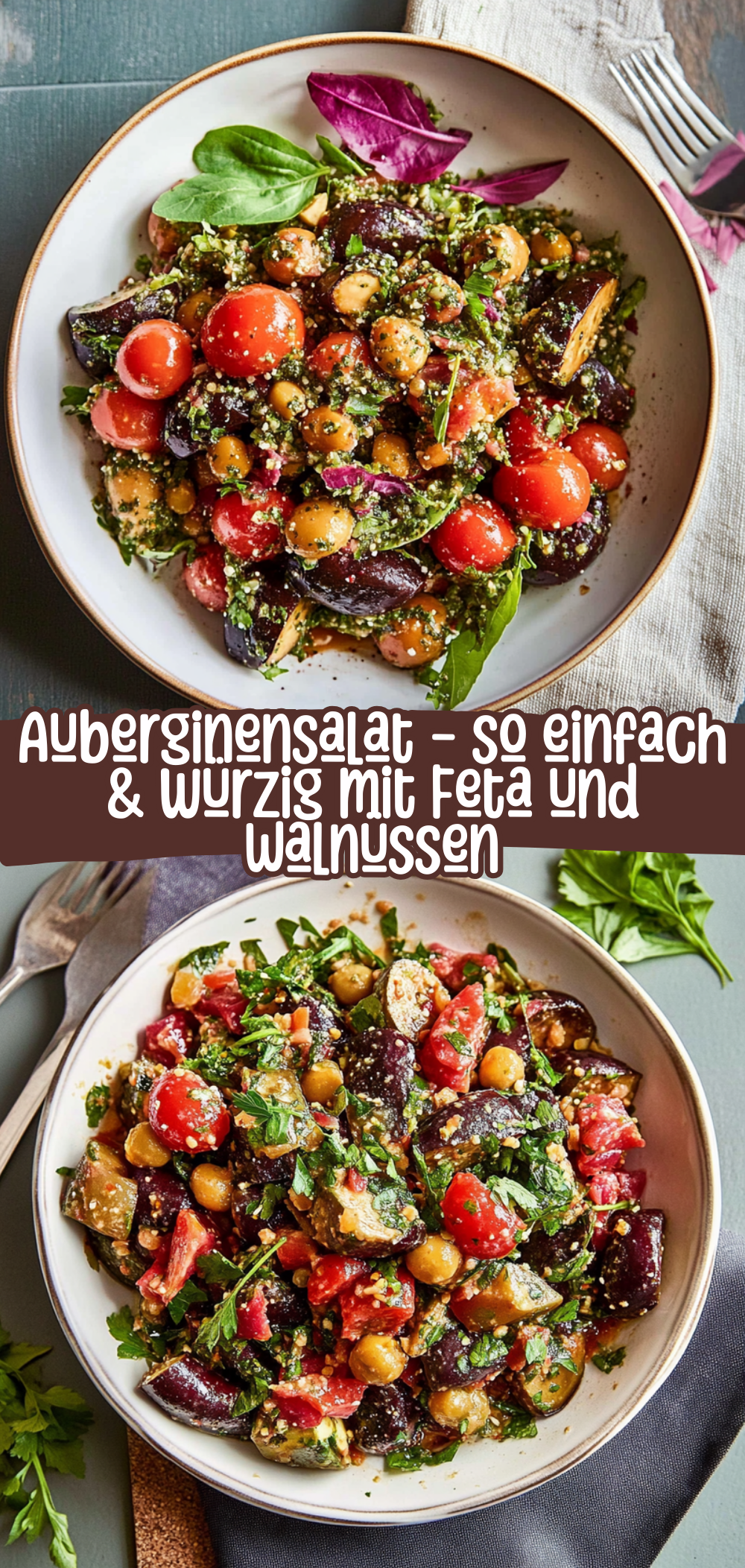Auberginensalat – so einfach & würzig