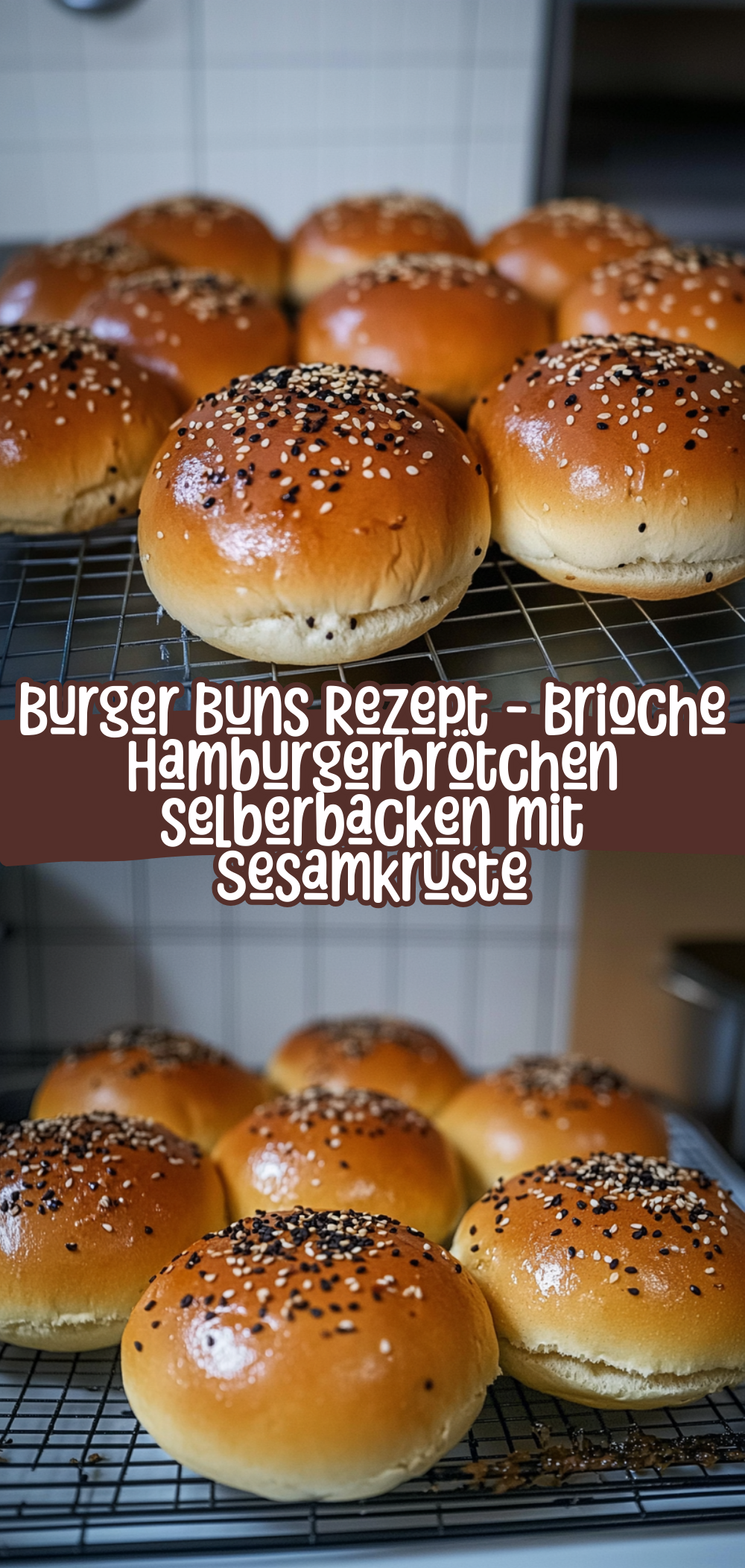 Burger Buns Rezept - Brioche Hamburgerbrötchen selberbacken
