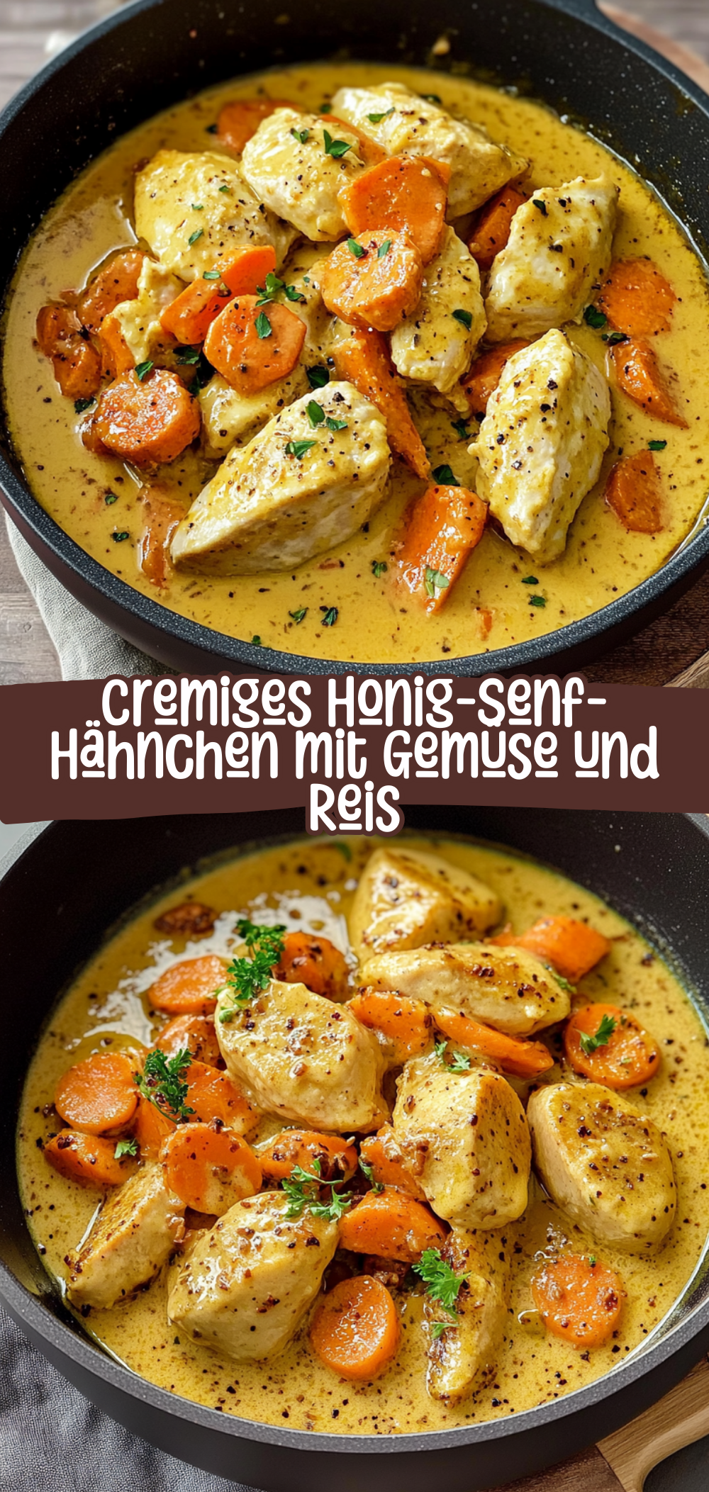 Cremiges Honig-Senf-Hähnchen