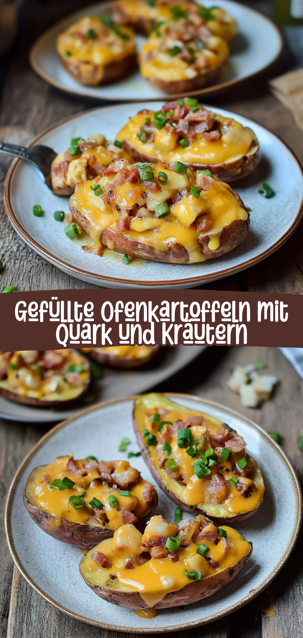 Gefüllte Ofenkartoffeln