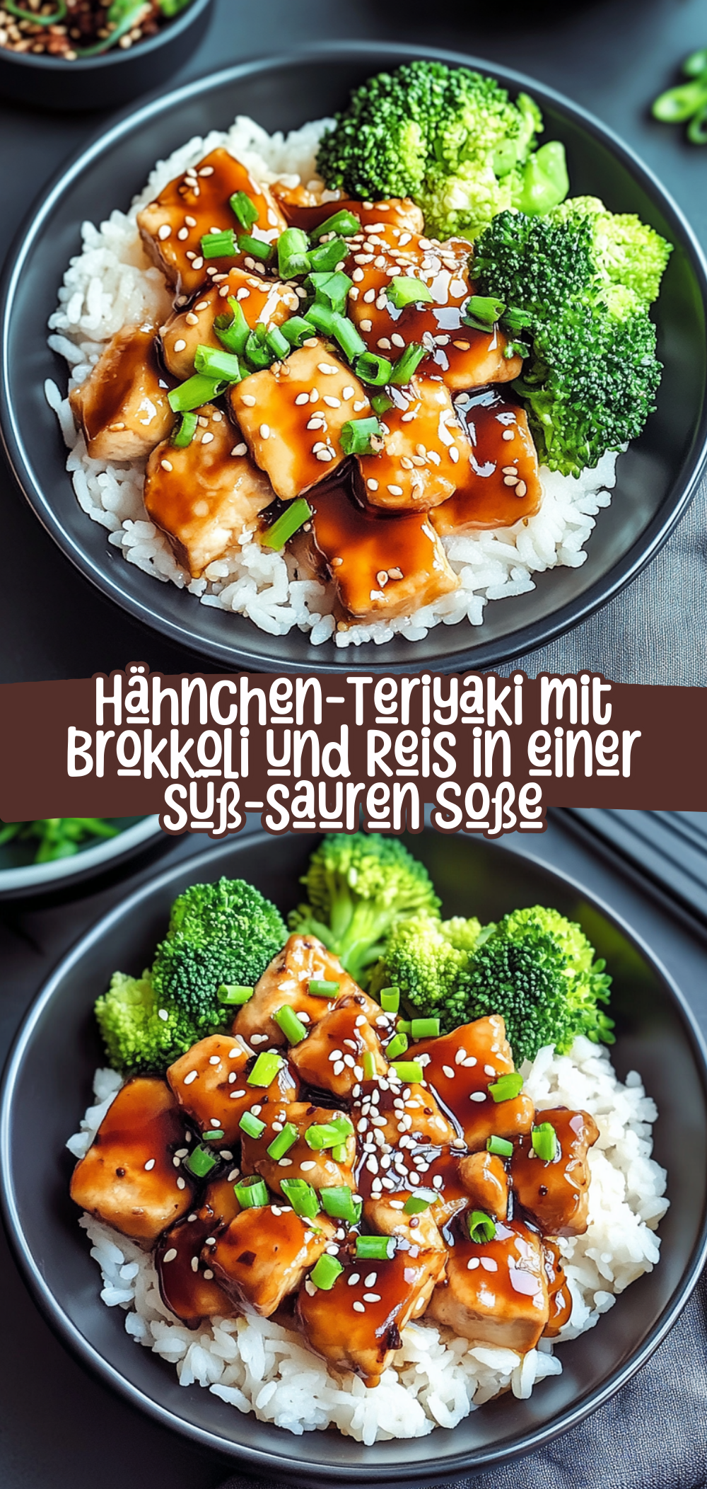 Hähnchen-Teriyaki mit Brokkoli und Reis