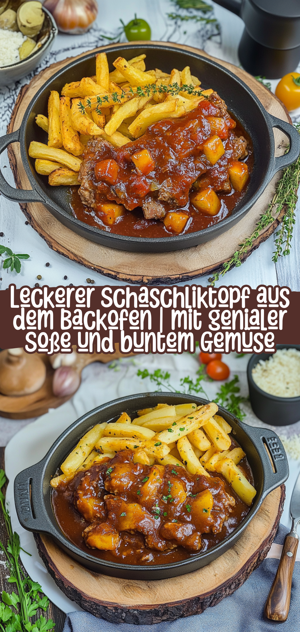 Leckerer Schaschliktopf aus dem Backofen | mit genialer Soße