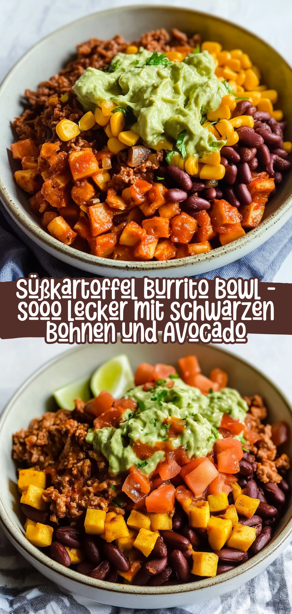Süßkartoffel Burrito Bowl - sooo lecker